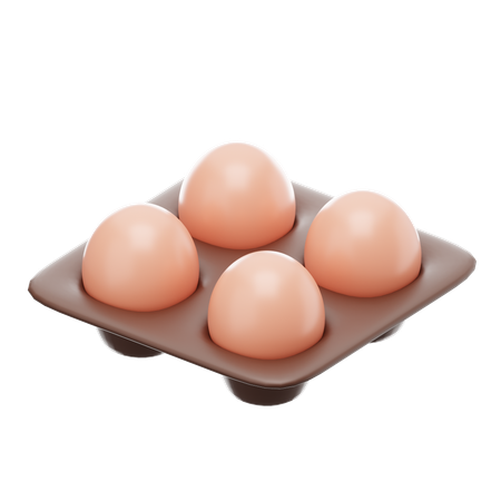 Egg Tray  3D Icon