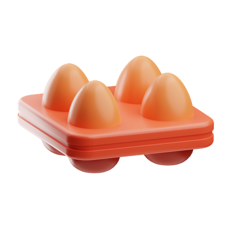 Egg tray  3D Icon