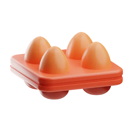 Egg tray  3D Icon