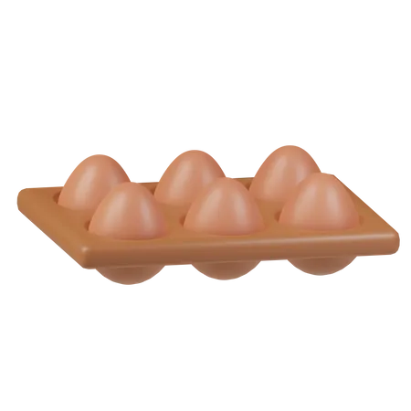 Egg Tray  3D Icon