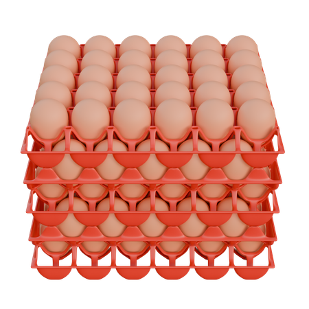 Egg Tray  3D Icon