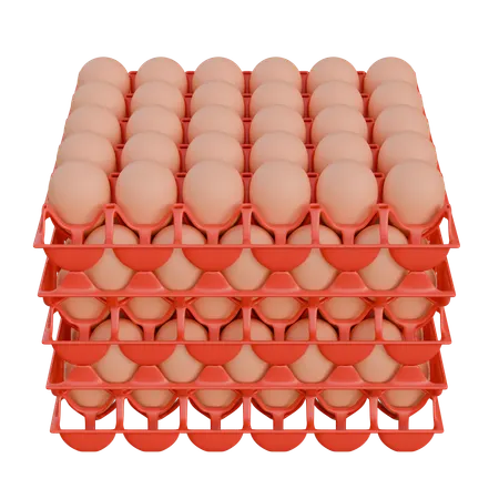 Egg Tray  3D Icon