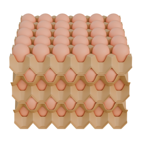 Egg Tray  3D Icon