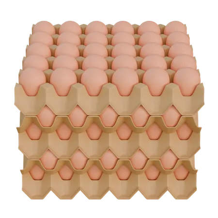 Egg Tray  3D Icon