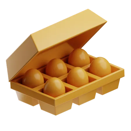 Egg Tray  3D Icon