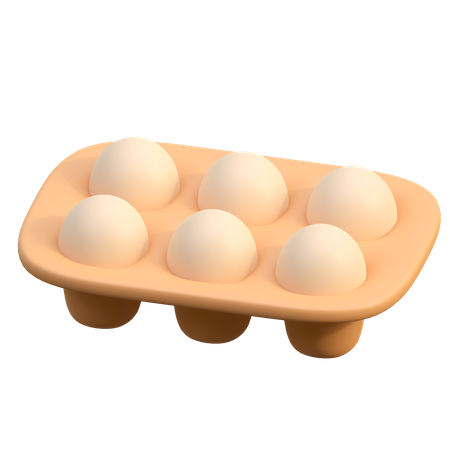 Egg Tray  3D Icon