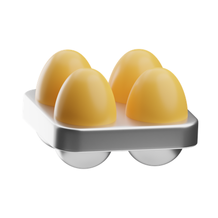 Egg Tray  3D Icon