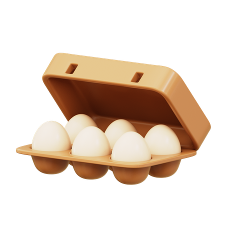 Egg tray  3D Icon