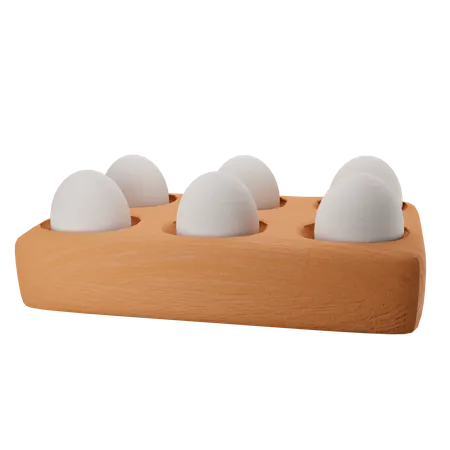 Egg Tray  3D Illustration