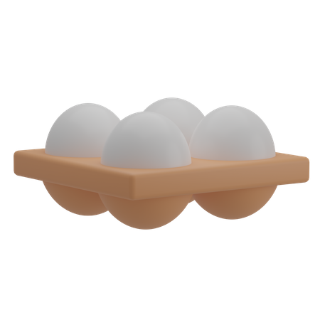 Egg Tray  3D Illustration