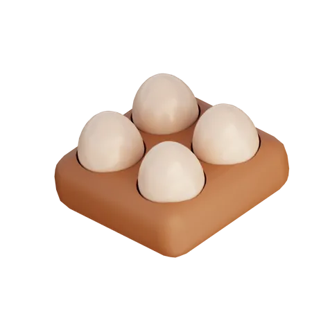 Egg Tray  3D Illustration