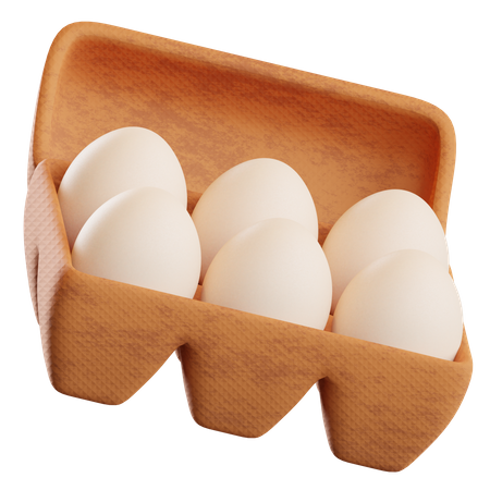 Egg Tray  3D Illustration