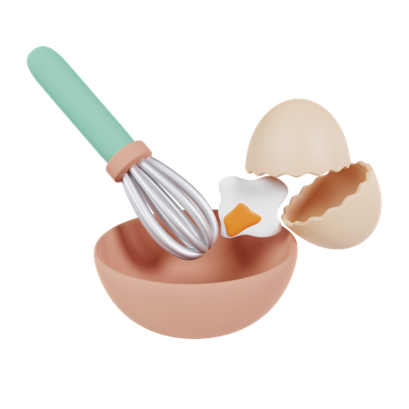Egg whiskers  3D Icon