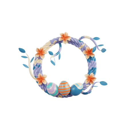 Egg Wreath  3D Icon