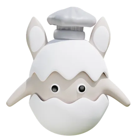 Eggbot Chef  3D Icon