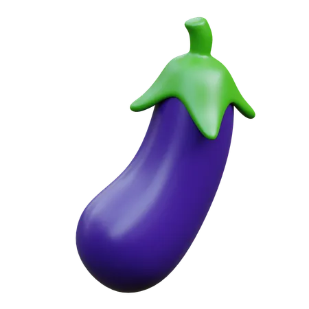 Eggplant Vegetable 3 D 3D Icon