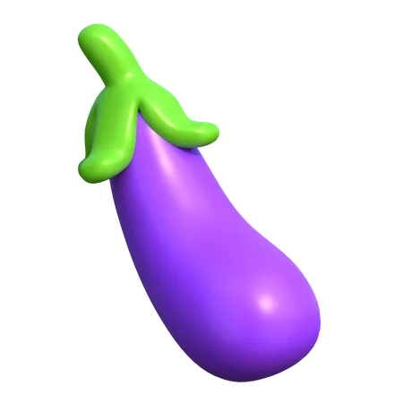 Eggplant 3 D Gardening Icon 3D Icon