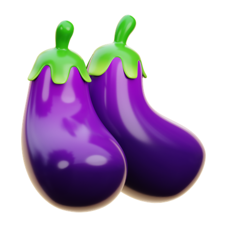 ナス  3D Icon