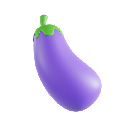 Eggplant  3D Icon