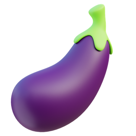 Eggplant  3D Icon