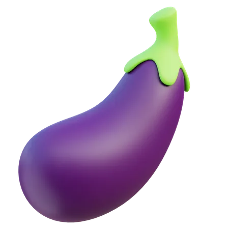 Eggplant  3D Icon