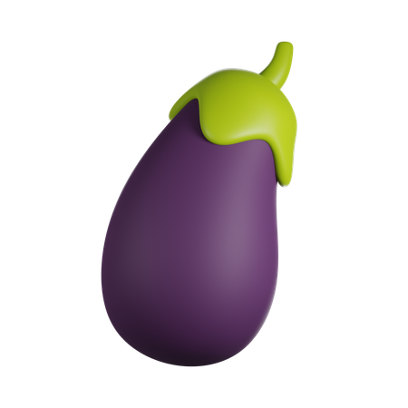 Eggplant  3D Icon