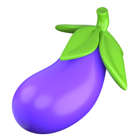 Eggplant  3D Icon