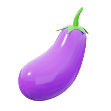 Eggplant  3D Icon