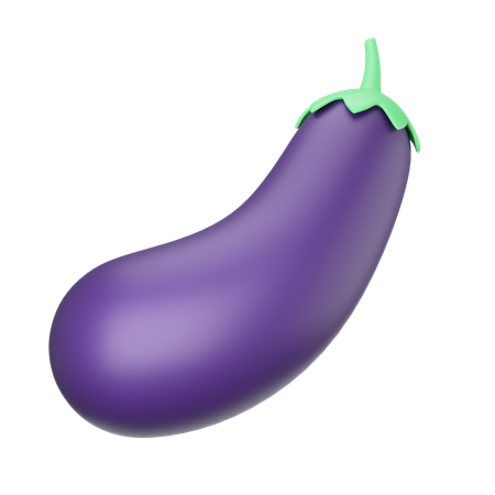 Eggplant  3D Icon