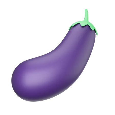 Eggplant  3D Icon