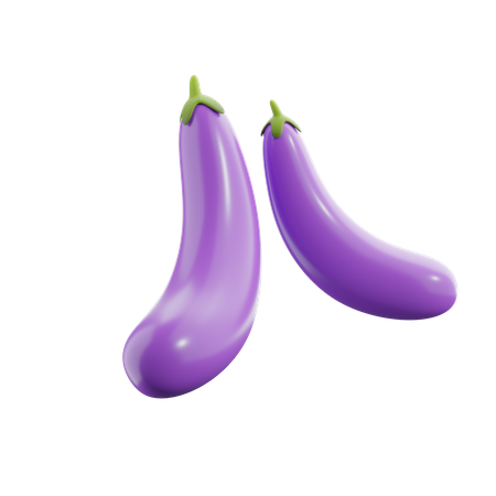 Eggplant  3D Icon