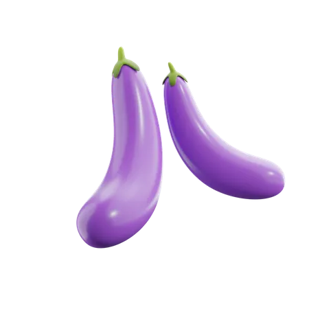 Eggplant  3D Icon