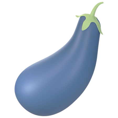 Eggplant  3D Icon