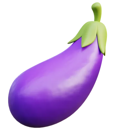 Eggplant  3D Icon