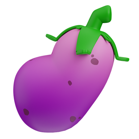 Eggplant  3D Icon