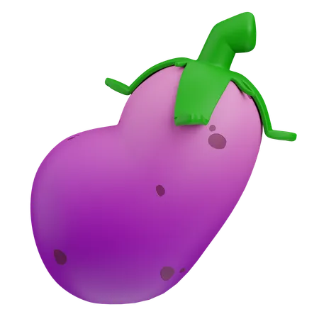 Eggplant  3D Icon