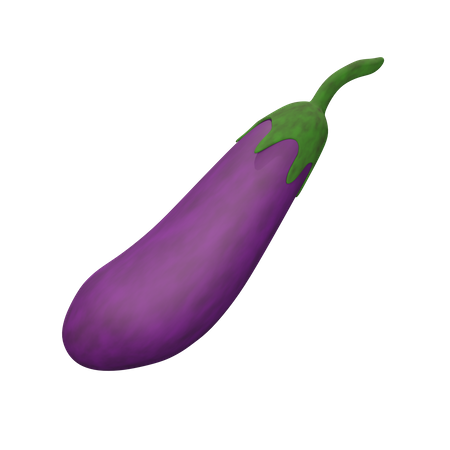 Eggplant  3D Icon