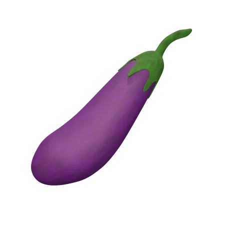 Eggplant  3D Icon