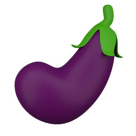 Eggplant  3D Icon