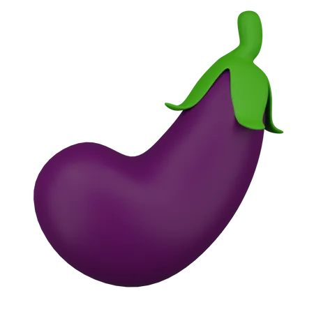 Eggplant  3D Icon