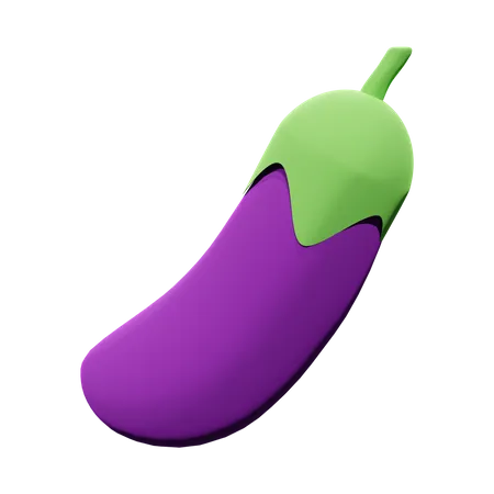 Eggplant  3D Icon