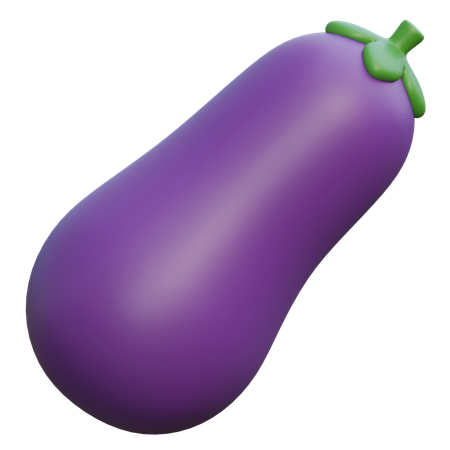 Eggplant  3D Icon