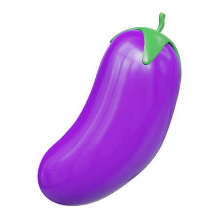 Eggplant  3D Icon