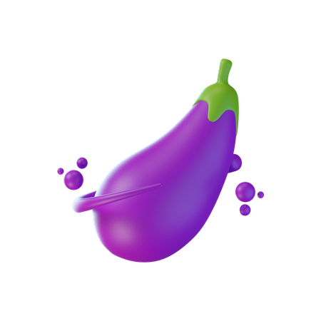 Eggplant  3D Icon