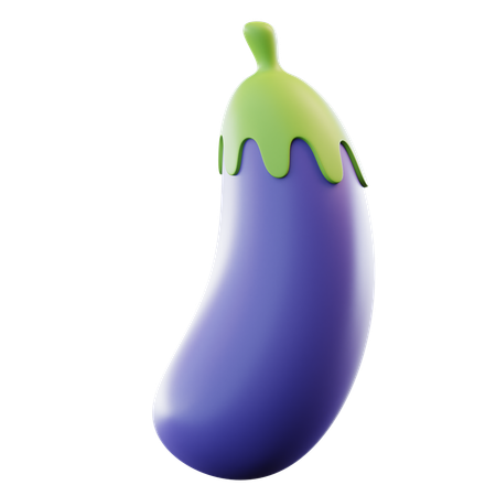 Eggplant  3D Icon