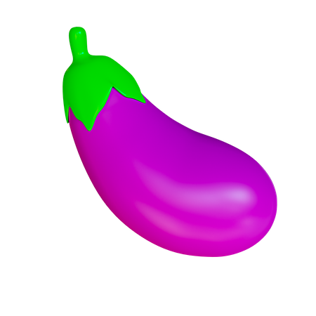 Eggplant  3D Icon