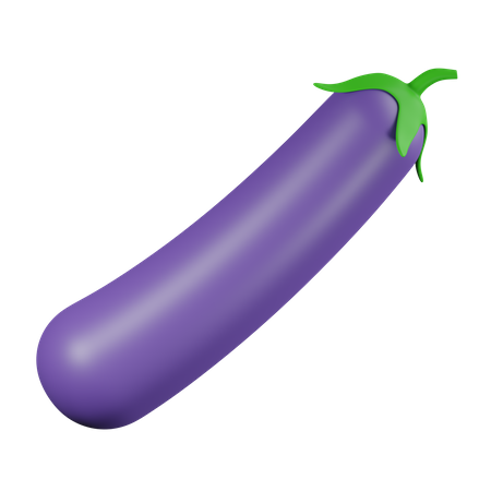 Eggplant  3D Icon