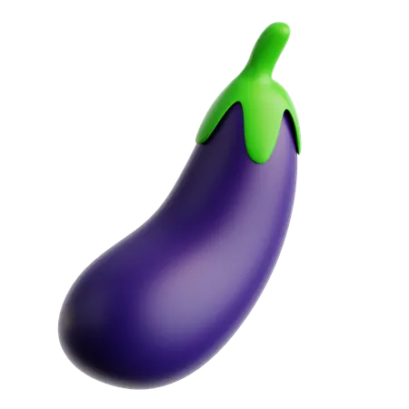 Eggplant  3D Icon