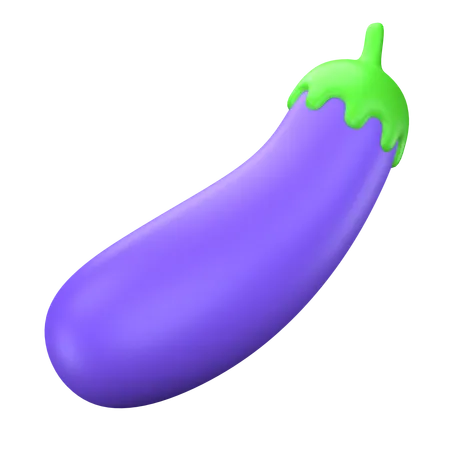 Eggplant  3D Icon