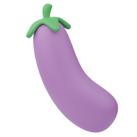 Eggplant  3D Icon